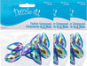 Resin Sew-On Metalico Stone Drop 16x30mm  Aurora Borealis