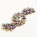 Crystal Motifs Fancy Swirl 10.5x4cm  Aurora Borealis/Gold - Cosplay Supplies Inc