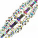 Crystal Motif Thorns 20.5x5cm Aurora Borealis Gold Casing
