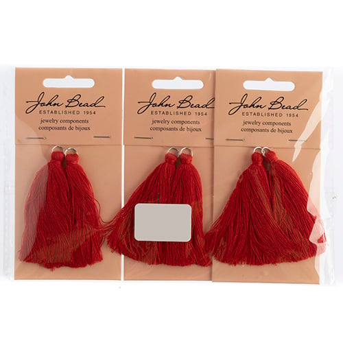 Poly Cotton Tassels (2pcs) 2.25in 