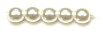 Glass Pearl 3mm White 1200 Pieces 