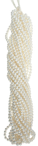 Czech Glass Pearls 5mm White Strung- 12Stringsx100pcs