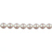 Czech Glass Imitation Pearls 8in Strand 10mm Iridescent  18pcs