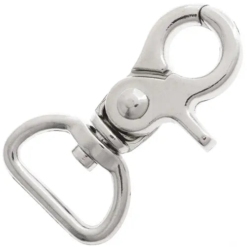 Swivel Clip D-Ring 44x30mm Nickel Color Lead Free / Nickel Free - Cosplay Supplies Inc