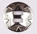 Concho Metal Nickel Round 32mm