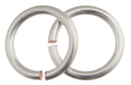 Chain Maille Jump Ring 18ga Silver Non-Tarnish 4.3mm I.D.