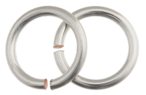 Chain Maille Jump Ring 18ga  5.5mm I.D. 50pcs Non-tarnish Silver