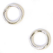 Jump Ring Round 5.5mm OD 20ga Soldered Lead Free / Nickel Free