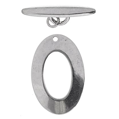 Toggle - Oval Plain 27x30mm - Cosplay Supplies Inc