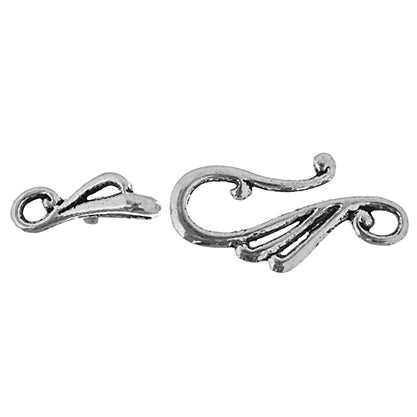 Hook & Eye - inSin Wing 34x10mm Antique Silver - Cosplay Supplies Inc