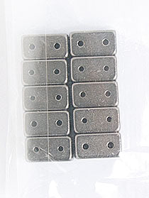 Magnetic Clasp Rectangular 11x6x6mm 2Hole Nickel 10Pairs