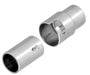 Magnetic Clasp-Tube Twist Lock 15mm Silver Lead Free / Nickel Free (1pc)