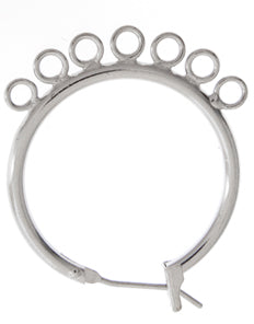 Chandelier Earring 7 Ring 23mm  Nickel Free - Cosplay Supplies Inc