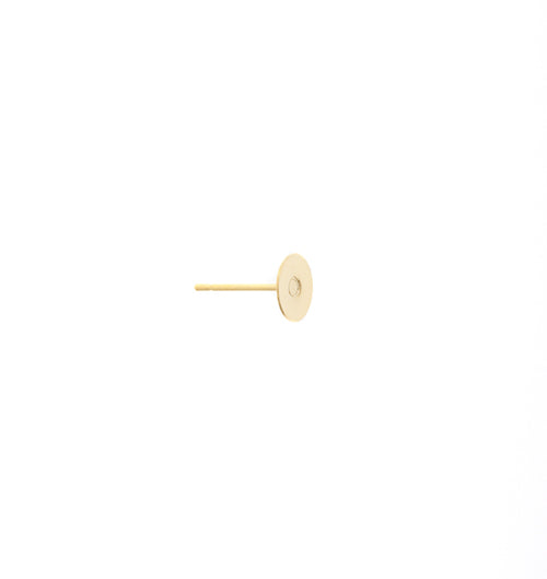 Ear Post Flat 6mm Gold Lead Free / Nickel Free - Cosplay Supplies Inc