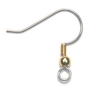 Fish Hook 2-Tone (Brass/Tin) Nickel Free - Cosplay Supplies Inc