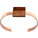 Bezel Handmade Bracelet Cuff Square 21x4mm - Cosplay Supplies Inc