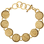 Bezel Handmade Bracelet 5/8in X 4mm Round Links - Cosplay Supplies Inc
