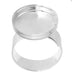 Bezel Stamped Ring Round 16.9x3mm Silver - Cosplay Supplies Inc