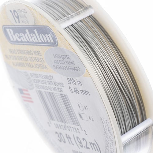 Beadalon 19-strand Wire 30ft Satin Silver
