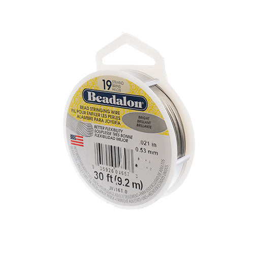 Beadalon 19-strand Stringing Wire 30ft Bright - Cosplay Supplies Inc