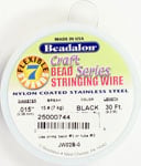 Beadalon .015/7 Stringing Wire 30ft Black