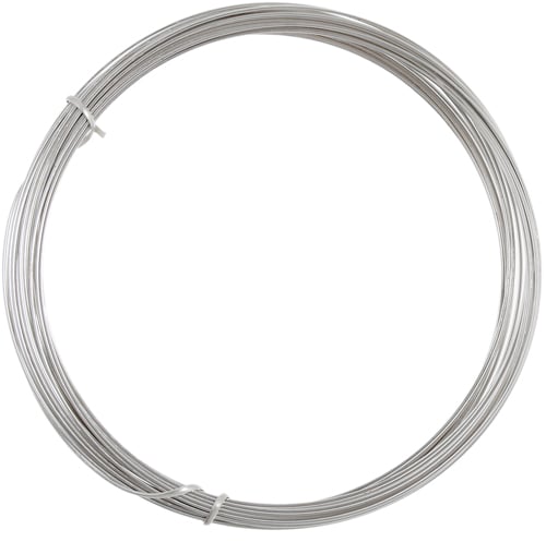 Beadalon German Style Wire 20ga Silver Half Round 3m(9.8ft) - Cosplay Supplies Inc