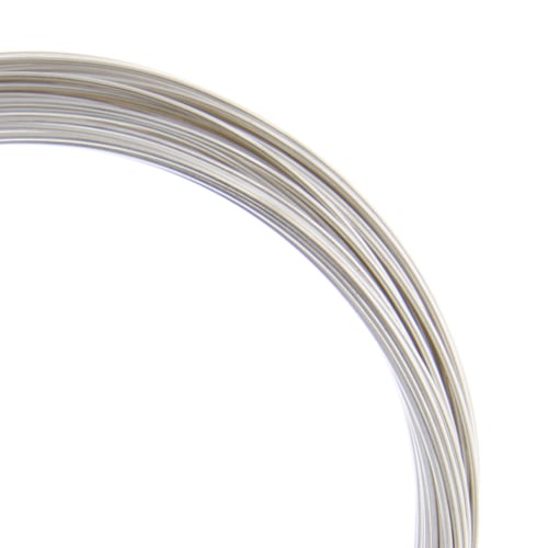 Beadalon German Style Wire 22ga Silver Round 10m (32.8ft)