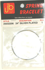 Spring Bracelet 24in Silver (Memory Wire)