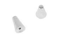 Beadalon Memory Wire Cone End Caps 6.5mm Plated Silver