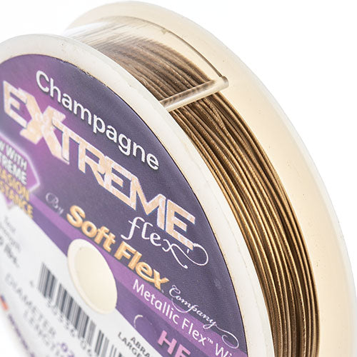 Extreme Flex Wire .024 Diameter 19 Strand Champagne