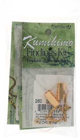 Kumihimo Finding Kit 16mm Ribbon/Cord End