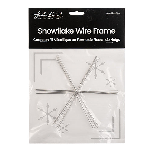 Wire Frames Snowflake 0.8mm 6.25x5.2in 5pcs - Cosplay Supplies Inc