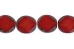 Fire-Polished 9x8mm Oval Diamond Face Strung Bead