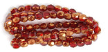 Fire-Polished 6mm Round Two Way Cut Strung 
