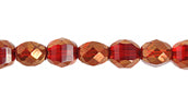 Fire-Polished 6mm Round Two Way Cut Strung