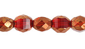 Fire-Polished 6mm Round Two Way Cut Strung