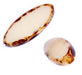 Fire-Polished 20x8mm Oval Natural
