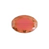 Fire-Polished 20x14mm Cut Flat Oval with Marble Edge