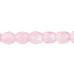 Fire-Polished Round 4mm - Transparent Pink Shades Strung - Cosplay Supplies Inc