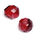 Fire-Polished Round Beads 6mm - Transparent Color Lined