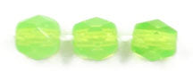 Fire-Polished Round 4mm - Opaque Green Shades