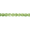 Fire-Polished Round 4mm - Transparent Green Shades Loose