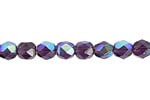 Fire-Polished Round 4mm - Transparent Purple Shades Loose - Cosplay Supplies Inc