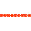 Fire-Polished Round 4mm - Opaque Red/Orange Shades