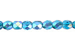 Fire-Polished Round 4mm - Transparent Blue Shades Loose - Cosplay Supplies Inc
