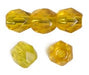 Fire-Polished Round 4mm - Yellow Shades