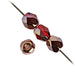 Fire-Polished Round 4mm - Transparent Red Shades Loose