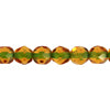 Fire-Polished Round Beads 6mm - Transparent Color Lined