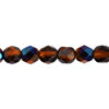 Fire-Polished Round Beads 6mm - Brown Shades
