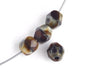 Fire-Polished Round Beads 6mm Opaque - Brown Shades